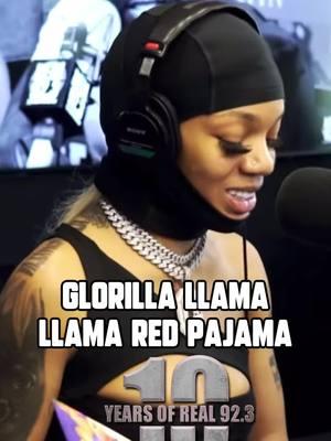 #glorilla takes over on the #llamallamaredpajama challenge😎🔥