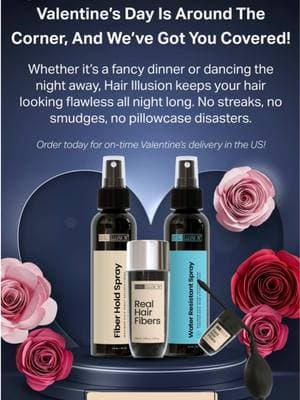 💘 Valentine’s Day is coming up FAST! Don’t get caught slipping! 💘 Whether you’re taking your love out for a candlelit dinner, hitting the club with the crew, or just trying to make a lasting impression, you want to feel AND look your best 😍 That’s where Hair Illusion comes in! 🥰 Our 100% real hair fibers & water 💦 resistant spray will have your hairline looking sharp, full, and natural so you can focus on making this Valentine’s Day one to remember. 💯 Imagine stepping out with a fresh cut, no bald spots, & a confidence boost that makes you feel UNSTOPPABLE😎 No worries about sweat 😓 rain ☔️ or an unexpected “let me run my fingers through your hair” moment lol 😂  Our fibers stay locked in. 🔒 when properly applied with our specific application process and products! You need the water 💦 resistant spray if you plan to get wet or sweat.  🚨 Order NOW to get yours in time for Valentine’s Day! 🚨  We’re making sure all orders placed get shipped ASAP, so you’ll be set before the big day😏 Don’t wait ‘til the last minute, secure your confidence today! 😌📈 💥 Tag your bros who need this! 💥 #ValentinesDayReady #HairIllusion #BaldingSolution #HairFibers #ConfidenceBooster #MensGrooming #BeardGoals #BeardGameStrong #HairLossSolution #EdgeUpGame #BarberApproved #HairlineGoals #GroomingEssentials #SelfCareForMen #LookGoodFeelGood #MensHair #StayFresh #DripCheck #BeardCare #FlawlessHair #BaldButBetter #BlackOwnedBusiness #WaterResistant #HairMagic #ThickerHair #WavyHair #ValentinesDayGifts #MensConfidence #DateNightVibes #StyleMatters #baldnomore 