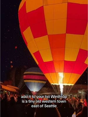 Mark your calendars! Winthrop’s annual Hot Air Balloon Roundup is February 28 - March 2 🗓️ Share this with someone you want to go with!  . . . #Seattle #pnwadventures #visitwashington #washingtonstate #seattlelife #bucketlistadventures #hiddengem #pnw #Outdoors #explore #thingstodo #hotairballoon #hotairballoonfestival #winthrop #uniqueevents 