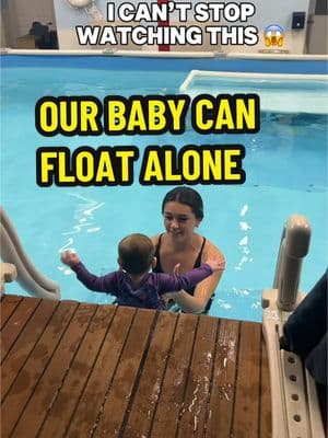 She’s only 8 months old and so brave and so capable and I’m so happy 🤭🫶🏻 #swimlessons #survivalswimlessons #infantsurvivalswim #babyswimming #babyswim 