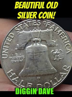 Beautiful OLD Silver Coin Found! #coins #coin #coinrollhunting #coinrollhunt #fyp  #treasure  #coincollecting #coinfamily #coinsworthmoney #checkyourchange #silver #diggindave #foryou #crh #coolcoins #money #halfdollar #halfdollars 