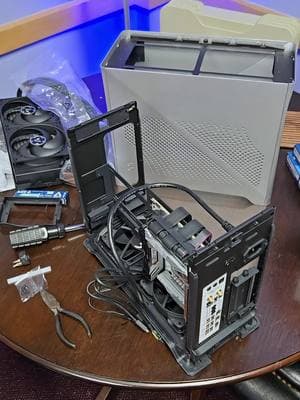 SFF Fail - Nvidia GeForce RTX 5080 - Intel Core Ultra 9 285K - Arctic Liquid Freezer III 280mm - Fractal Era 2 #Gaming #PCbuild #Nvidia #RTX5080 #MSI #gaming #Editing  @arctic.tok @nvidiageforce