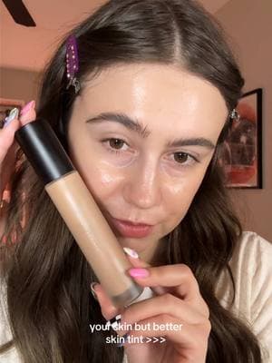 the glow this skin tint gives is unreal 🤩 using  @Shop MAKE Beauty diffusion dew skin tint  #skintint #dewyskin #makebeauty #glowyskin #glassskin #skincaremakeup 