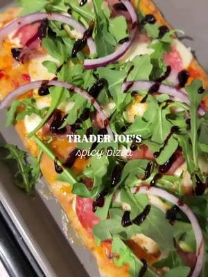 We love everything @traderjoes over here 😋 but this was 10/10 so good and easy to make! This was also good the next day in the air fryer!  Bake at 400 for 8 min. #traderjoesrecipe #traderjoespizza #EasyRecipes 