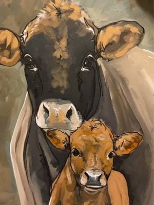 I think I need to reincorporate the acrylic pens back into my work.  ##Cowpainting##UniqueArt##Paintprocess##Artprocess##Farmanimal##Animalart