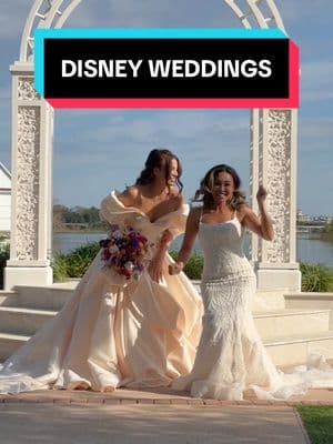 We got invited BY @Disney to experience the Disney weddings fairy tale and honeymoon event!! 🥹🫶🏽👰🏻‍♀️🏰 we got to go to every single park at Disney World, have a custom bridal dress fitting, and see where couples can get married at Disney!! This was a trip of a lifetime 🥹 #disneyworld #disney #2026wedding #wlw #engaged #disneyweddings