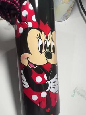 Sublimated this tumbler #craftexpress #mugpress #tumblerpress #mugpress #skinnytumbler #sublimation #sublimationprinting #disney #minniandmickey #ValentinesDay 