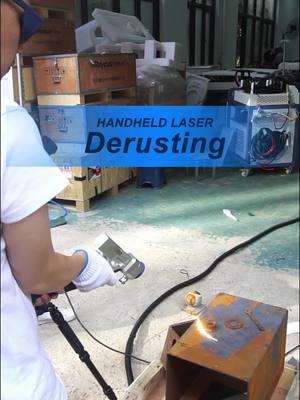 Handheld laser cleaning machine #laserrustremoval #lasercleaning #cleaning #cleaner #clean #DMKLaser #dmklaser #foryoupage #fyp 