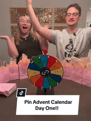 Ethan made me a pin advent calendar to celebrate my birthday! We have the 12 days of pins! This was day one #disneypincollector #pintrader #disneypins #disneypintrader #pincollector #mysterypins #adventcalendar #birthdaygirl #pintrading 