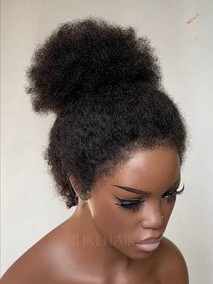 A fabulous kinky textured updo, PERFECT for any special ✨️ It's on sale for $188, search wig number "0188" in my site to get it.⬆️ #fyp #trending #ilikehairwig #afrowig #afrocurly #curlywig #hairbun #kinkyedges #4chair #lacefrontwig #blackgirlmagic