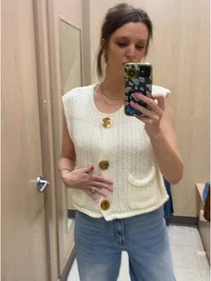 & they come in multiple colors! #crochetblouse #springblouse #OOTD #millennialsoftiktok #outfitinspo #loveatfirstfind #buttons #details #fashiontiktoks 