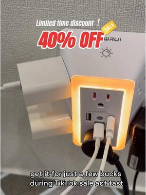 Don’t risk it – protect your home with a safe power strip!#powerstrip#fyp#fouyou#TikTokShop#poweroutlet#walloutlet#gift#desksetup#Home lmprovement