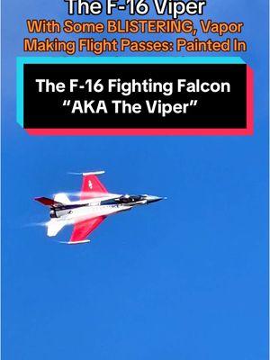 The F-16 Fighting Falcon. Also known as “The Viper” with a series of blistering, high speed, Vapor making flight passes. The F-16 celebrated it 50th anniversary this past year, 2024. And here we see it painted in the original YF-16 livery to pay homage to the original YF-16 test aircraft. This was during the final Airshow of the 2024 Airshow season @Stuart Air Show. #f16 #yf16 #f16viper #f16fightingfalcon #50thanniversary #stuartairshow #hurleyaviation #topspeed #highspeedpasses #f16speciallivery #f16 #viperdemoteam #f16viperdemoteam 