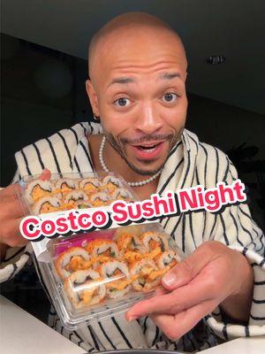 We got sushi IN THE HOUSE 😭 #costcofinds #costcosushi #thelavelleshow 