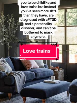 I mean, I do love trains but that’s beside the point. #actuallyautistic #autistictherapist #fyp