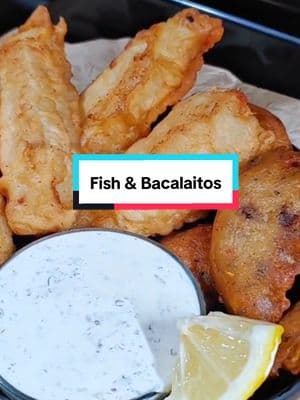 Some days we want both but we have takeout at home.  #fishandchips #bacalao #friedfish #takeout #takeoutathome 