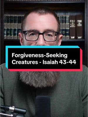 Forgiveness-Seeking Creatures - Isaiah 43-44. Head to www.1517.org/oneyear for the reading guide and to catch up on previous posts from the Bible in One Year series. Happy Studying! #BibleinOneYear #biblestudy #oldtestamentstories #biblestudytime #christianitytok #christiantiktok #churchtiktok #churchtok #bibletok #biblereading #holyspirit #bibleversedaily #newtestament #biblereading #jesuschrist #religion #god #faith #Love #jesus #church #blessed #believe #biblicalhebrew #hebrew 