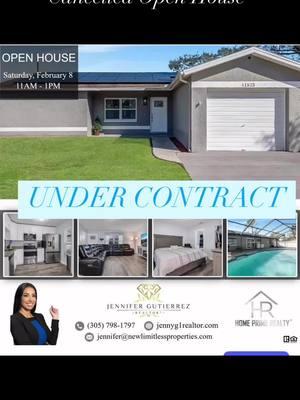 After receiving multiple offers, our open house is officially canceled—we are under contract! Excited for the next steps #jennygrealtor #compracasaenflorida #realestateinvesting #riverviewflorida Después de recibir múltiples ofertas, la casa está bajo contrato y se cancela el open house!Emocionada por los próximos pasos!#VeteranHomeowner #compracasaenflorida 