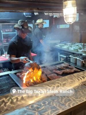 Nothing like steaks cooking over an open flame at the Big Texan in Amarillo Texas! 🔥🤠🥩 #bigtexan #amarillo #texas #thingstodoinamarillo #72ozsteak #amarillorestaurant #amarillobbq #amarillosteaks #amarillosteaks #steakchallenge #eatingcompetition #route66 @Explore Amarillo 