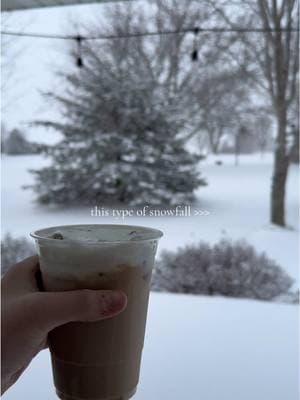 a light, fluffy snowfall ❄️ #snowfall #wonder #coffee #coryasbury #ihopeyoudance 