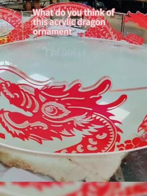 What do you think of this acrylic dragon ornament#acrylicornament #acrylicdragon #acrylicproduct #acrylic #custom #mjacrylicsheetfactory 