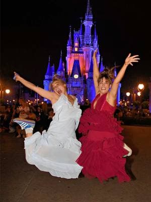 NIGHT 1 OF MY MOCK DISNEY WEDDING: the welcome party!  Ever wonder what it’s like to have a DISNEY WEDDING??? I was invited to experience one at @Disney Parks DISNEY WORLD & I’m taking you with me! It was as magical as you can imagine. Cheers to my stand-in bride @Mal Glow 👰👰 #DisneyWeddings #Disney #disneyworld #wedding 