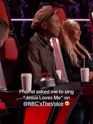 Pharrel asked me to sing “Jesus Loves Me” on @NBC's The Voice 🥹 #fyi #worship #fyi #thevoice 