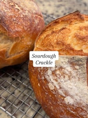 VOLUME UP 🔊 Love the sourdough crackle from loaves fresh out of the oven 😮‍💨 #sourdough #sourdoughbread #sourdoughtok #sourdoughcommunity #fyp #sourdoughbaking #sourdoughtiktok #sourdougbread 