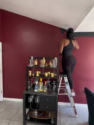 Ima always make sure our house feels like HOME! I love the color black one of my favorite colors! No black is Not everyone’s cup of tea but that’s why it’s not your Cup! #lovemyhome #housetohome #diyproject #DIY #painting #BlackTikTok #black #kitchen #ledlights #homedecor #homeimprovement #homeproject 