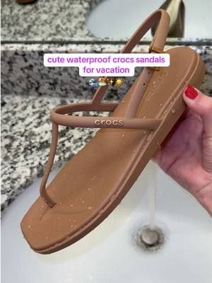 the crocs Miami sandals are the only sandals I’ll be wearing all summer!!! Waterproof flexible and SO SO cute and lightweight !!! Crocs definitely did their big one @Crocs 😍 #sandals #travelsandals #travelshoes #vacationshoes  #lightweightsandals  #vacationsandals #crocs #crocssandals #crocsshoes #waterproofshoes #Summer #lightweightshoes #fashion #TikTokShop #tiktokshopfinds #sale #fashionfinds #favoriteshoes #style  