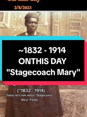 Stagecoach Mary Fields (~1832 - 1914) (Sources available on request, or see my original post from 2023!) #fyp #history #saltyhistorian #thesaltyhistorian #askmewhyimsalty #marybeng76 #findyourhumanity #nowuseit #opinion #opinions #knowledgeispower #keeplearning #stagecoach #maryfields #stagecoachmary #mailcarrier #sheroes #becauseshehadto #becauseshewantedto  #onthisday 