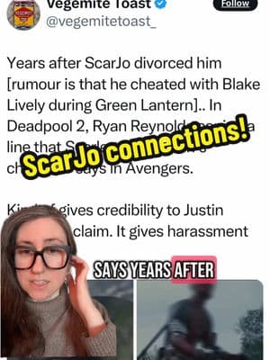 Replying to @Ashley Rose #greenscreen omg now we have Scarlett Johansson connections! #ryanreynolds #ryanreynoldsedit #deadpool #deadpoolwolverine #blakelivelyedit #justinbaldoni #scarlettjohansson #itendswithus #itendswithusmovie #itendswithusbook #celebritynews #celebritygossip #hollywooddrama #fypシ #trendingvideo #viralvideo #foryoupage 