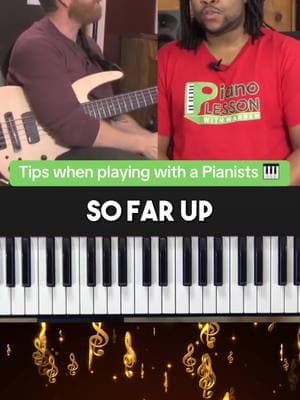 Tips for Bassists for when playing with a pianists:  #gospelpianotutorialsforbeginners, #howtolearngospelpiano, #TraditionalGospelProgressions, #contemporarychristianmusic, #contemporarychristianpiano, #worshippiano, #GospelChord, #jazzpiano #jazzharmony, #jazztheory, #ccmmusic, #pianolessons, #pianolessonsonline #christiantok #gospelmusictok