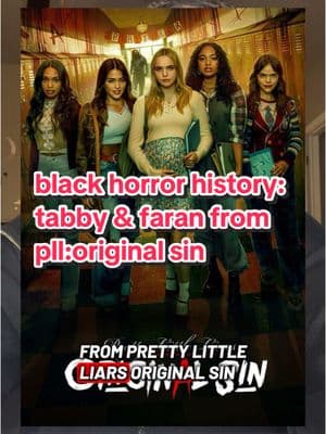 Black Horror History: Tabby Haworthe + Faran Bryant #horror #horrortok #blackhorror #blackhistorymonth #faranbryant #tabbyhaworthe #plloriginalsin #prettylittleliars #horrormovie #horrorfilm 