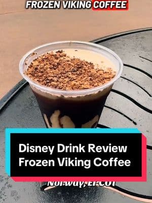 One of the most popular drinks at Disney World is the Frozen Viking Coffee in EPCOT. Safe to say it lives up to the hype. Disney Drink Review number 3! #wdw #disneyparks #disneydrinks #distok #disneytiktok #themepark 