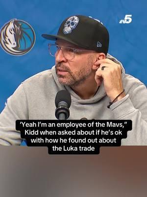 “I don’t wanna be the one that’s buying the groceries. Just give me the groceries and I’ll figure it out,” Kidd said in a presser on Saturday ahead of the Mavs first home game since the Luka trade.  #jasonkidd #mavs #lakers #luka #anthonydavid #trade #NBA 