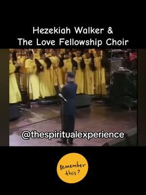 This gospel throwback had the 90s  church services lit! 🔥 #gospel #hezekiahwalker #music #clip #fyp #foryoupage #churchtiktok #choir #uplifting #legacy