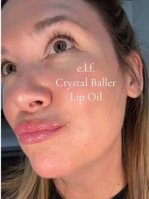 try my new e.l.f. Crystal Baller Lip Oil with me 🫦 #Inverted @e.l.f. Cosmetics #elfcosmetics #elfcrystalballer #elflipoil #productsyouneed #productsilove #ttshop #creatorsearchinsights #lipglosspoppin #shimmergloss #pretty #glowyskincare #fyp 