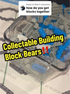 Replying to @Max they’re real easy to put together! #winktoys #buildingblocks #bearbricks #buildingbear #bearbrickcollection 