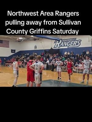 Northwest Area Rangers lead Sullivan County Griffins 43-17 at the half #PIAA Boys Basketball contest Saturday afternoon #SullivanCounty #piaadistrict4 #luzernecounty #Shickshinny #shickshinnypa #laportpa 