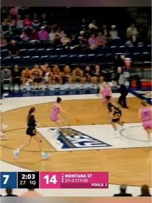 the no look 🫣 #montanastate #bobcats #ncaa #wbb 