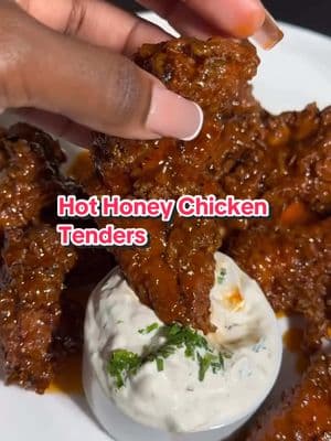 Hot Honey Chicken Tenders (via @Jordan Ramsy 👩🏾‍🍳) #blackfoodiefinder #chickentenders #chickentendies #pregame #SuperBowl #gamedayfood #tendies #hothoney #EasyRecipe 