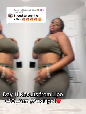 Replying to @BossLadi_Nika 🇯🇲 ♏  Day 11 results : My body is still swollen and sore . But I can’t wait to be one month out! ##y #explore #surgerytiktok #postopcare #lipo #armlipo #armlipo #plasticsurgery 