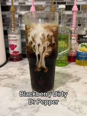 We need a name for this beauty💜💜  @Syruvia #syruvia #syruviasyrup #swig #soda #dirtysoda #Recipe #drpepper #drpepperblackberry #newsoda #blackberrydrpepper #drinktok #swigdrinks #sodatok #sodarecipe #sugarfree #dirtysodarecipe #secretlivesofmormonwives #mountiandew #momtok #swigtok #drinksoftiktok #sprite #zerosugar 