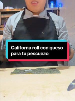 California roll con queso para tu pescuezo #sushichef #roockmartin #sushiroock #👨🏼‍🍳 #🍱 #🍣 #californiaroll #sushiroll #queso #🥑#🥒#kani #🧑🏻‍🍳 