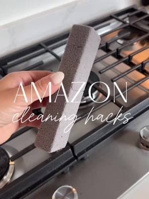 These are my favorite @Amazon Home cleaning hacks! These pumice stone scour sticks are amazing at removing grease & grime from your cast iron grates! *Make sure to completely wet before use and do not use directly on stainless as it may scratch.  The damp dusters are a game changer for cleaning baseboards, wall trim, windows sills and more! The best part is they clean with only water and are durable & reusable 🧼 🧽  🔗 in comments and bio! Follow @modernfarmhouse_ohio for more home hacks and affordable home finds 🫶  #founditonamazon #amazonhomehacks #cleaningtherapy #cleaninghacks #cleanhomehappyhome #amazoncleaning #amazonfinds #amazonhomefinds #cleankitchen #ovencleaner