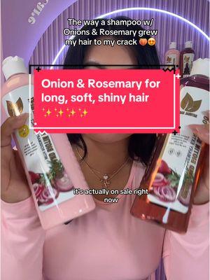 AND IT SMELLS SO GOOD! 🙌🏼😍 Like a fresh & fruity scent 🍒🌸🍓💦 #naturalsantusa #hairgrowth #TikTokShop #hairtok #onionshampoo #onionshampooforhairgrowth #tiktokmademebuyit #bestshampoo #longhair @Natural Sant USA 