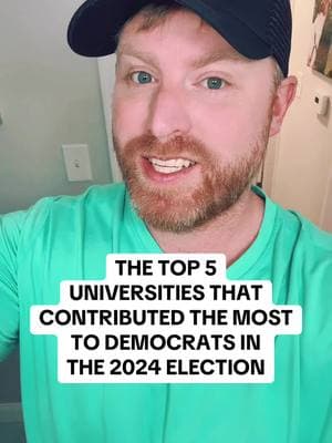 The college that were the top 5 largest contributors to the democratic platform. #education #college #democrat #democrats #highereducation #harvard #johnshopkins #stanford #columbiauniversity #universityofcalifornia 