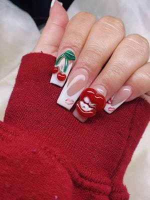 Freestyle 💋 #nailtrends #nails #foryoupage #sculptednails #3dlipnails #3dnailart #nailtech #transition #gelxnails #nailinspo #freestylenails #valentinesnails #lipnails #frenchnails #nailtiktok #nailart #fypシ #viralnails #blowthisupforme #cutenails #prettynails #teeth #cherrynails #cherrynailset #bayareatiktok 