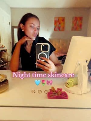 I just love self care 🫶🏻 @byoma @LaRochePosayUS @Glow Recipe @First Aid Beauty @rhode skin @emma chamberlain #emmachamberlainpodcast #nightroutine #nightimeskincare #selfcareroutine #selflove 